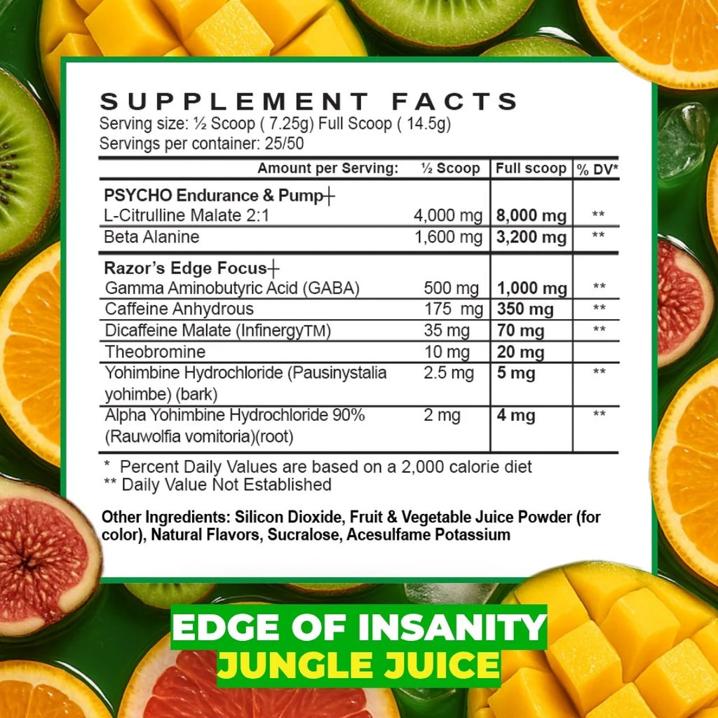PSYCHO PHARMA, EDGE INSANITY $29.99