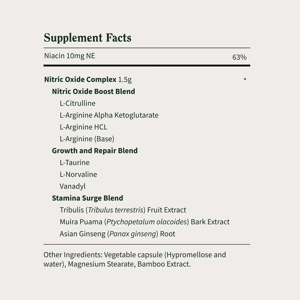 SNAP SUPPLEMENT, NITRIC OXIDE 60 CAPS $19.99