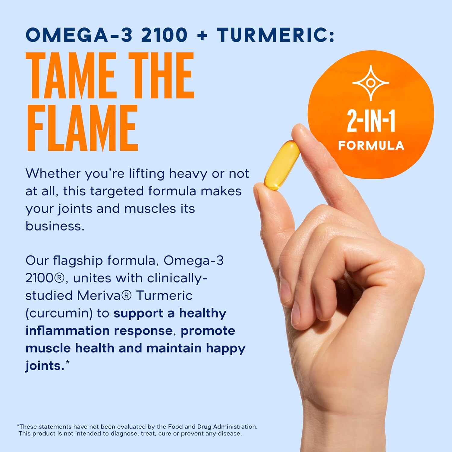 OCEAN BLUE, 2100 Triple Strength Omega-3 Fish Oil with Turmeric $36.99