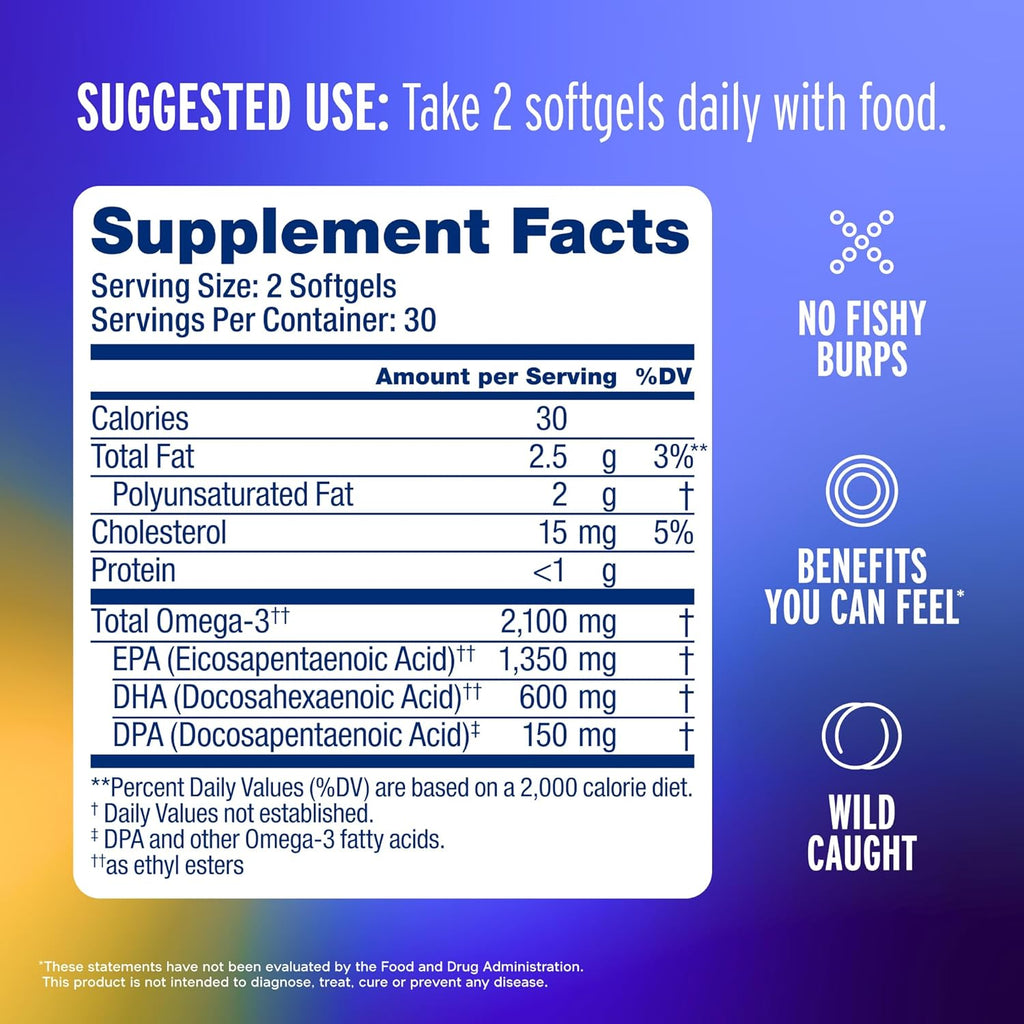 OCEANBLUE, OMEGA -3 -2100 120 COUNT $29.99