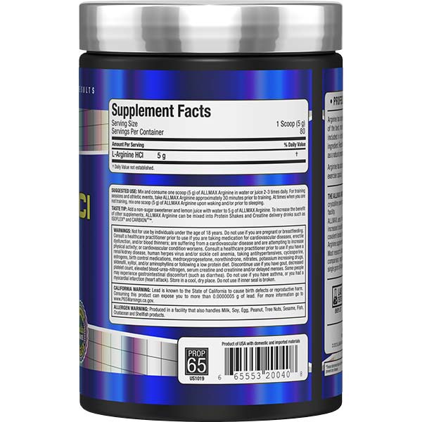 ALLMAX - ARGININE HCL 400G