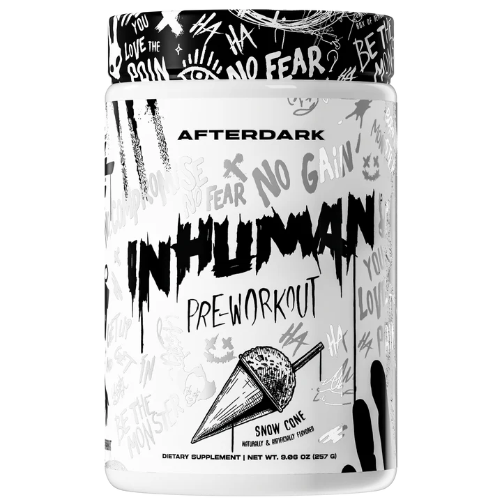 AFTERDARK,PREWORKOUT INHUMAN 21SERVING $49.99