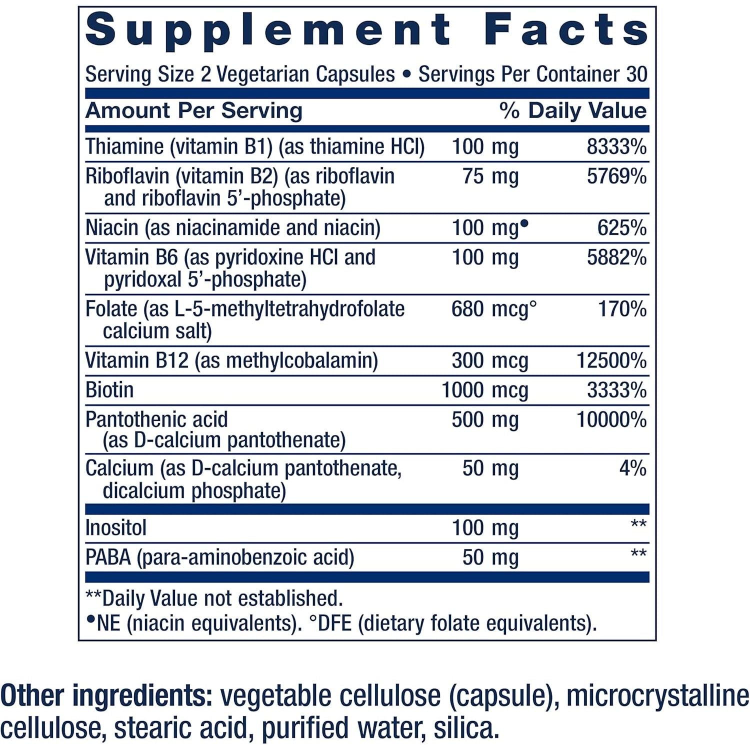 LIFE EXTENSION,B-COMPLEX 60 CAPSULES $8.99