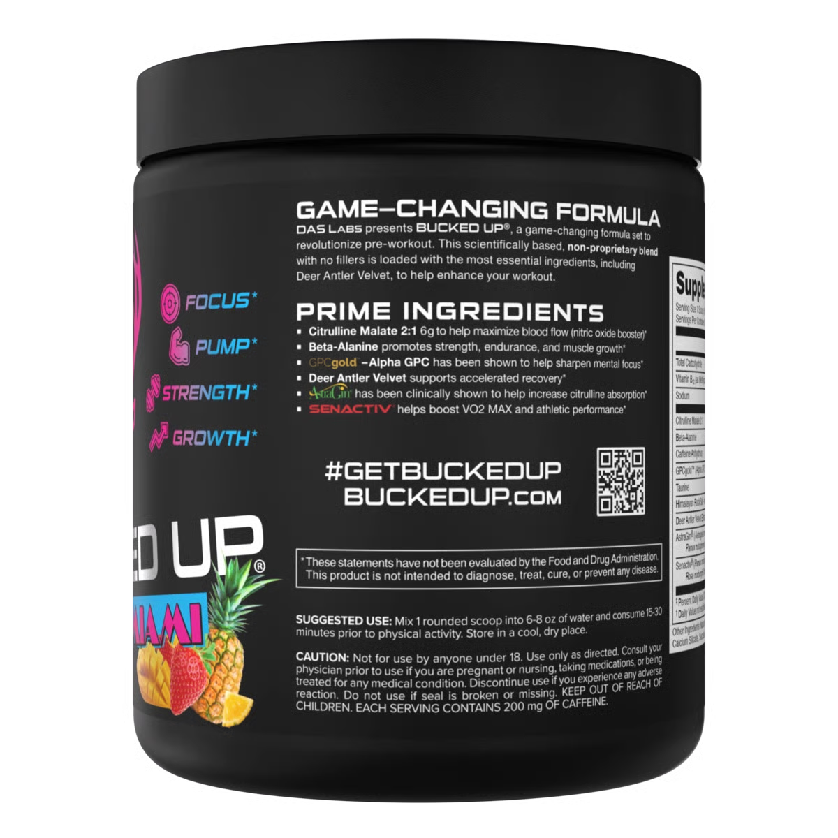 BUCKED UP, PRE-WORKOUT 30 SERVINGS $39.99
