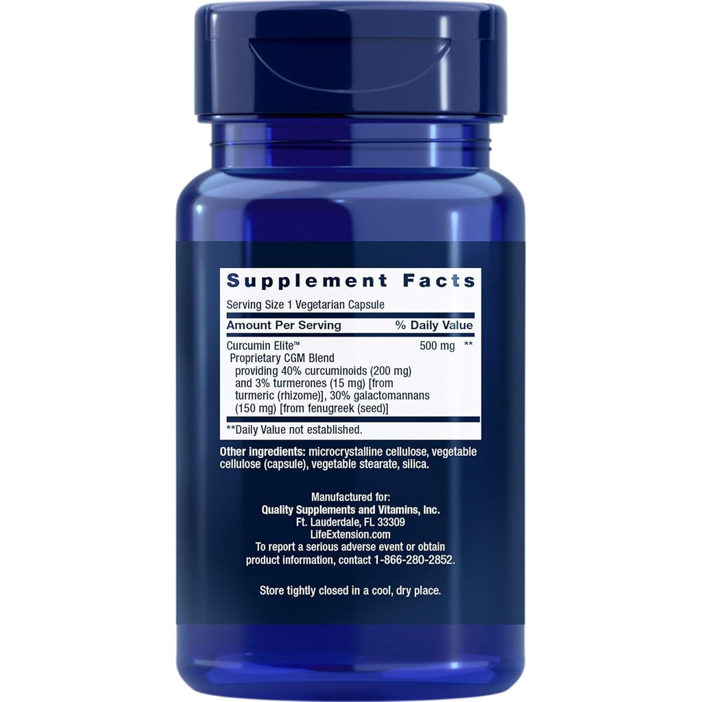 LIFE EXTENSION, CURCUMIN ELITE 60 CAPSULES $24.75
