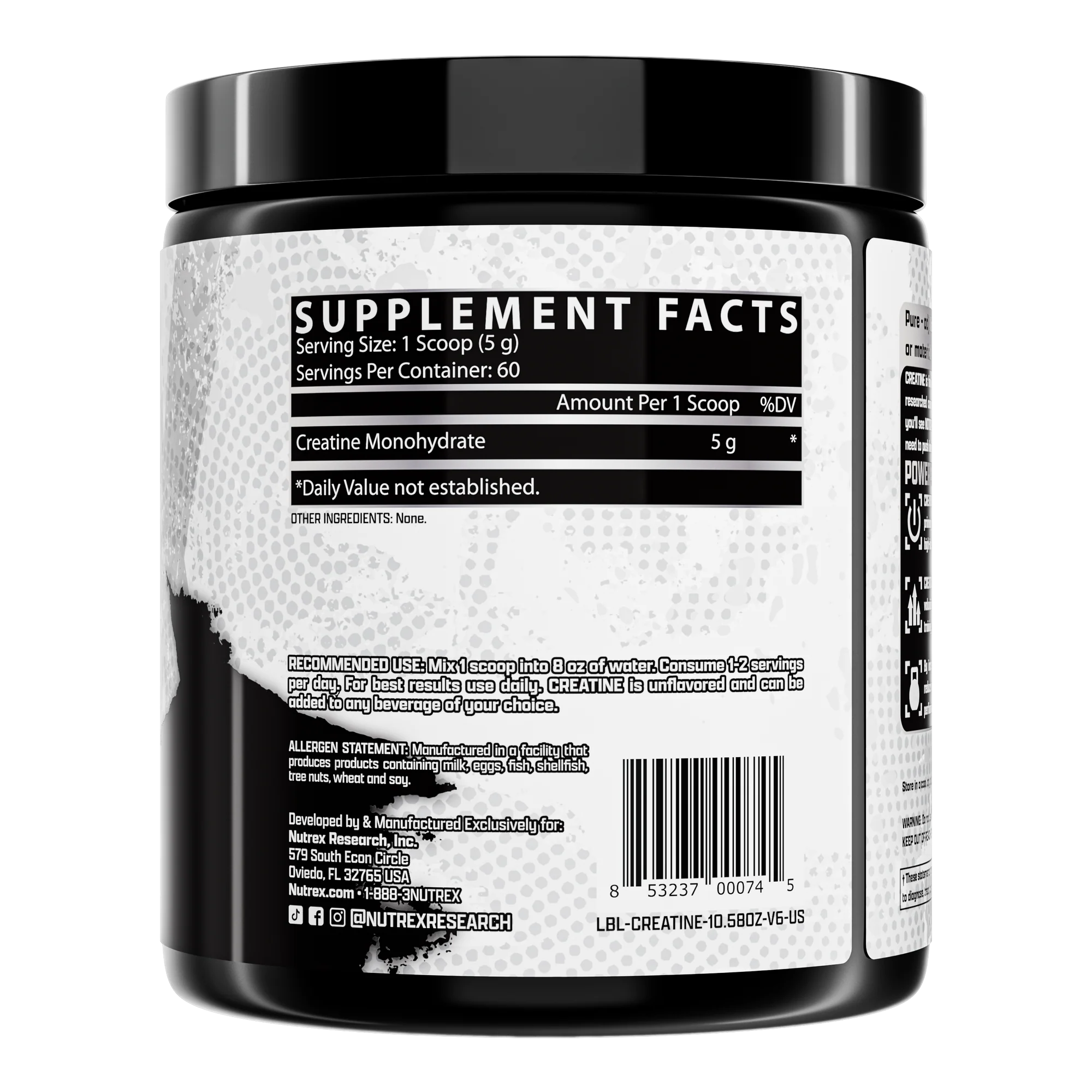 NUTREX, CREATINE 300G $12.00