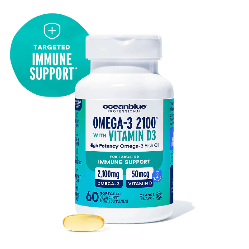 OCEANBLUE, OMEGA-3 2100 WITH VITAMIN D3 $19.99