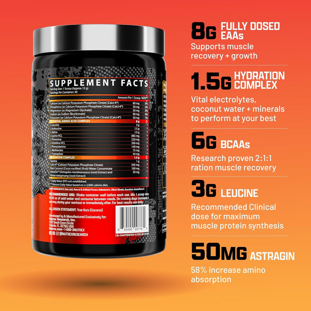 NUTREX, EEA HYDRATION 30 SERVINGS $24.99