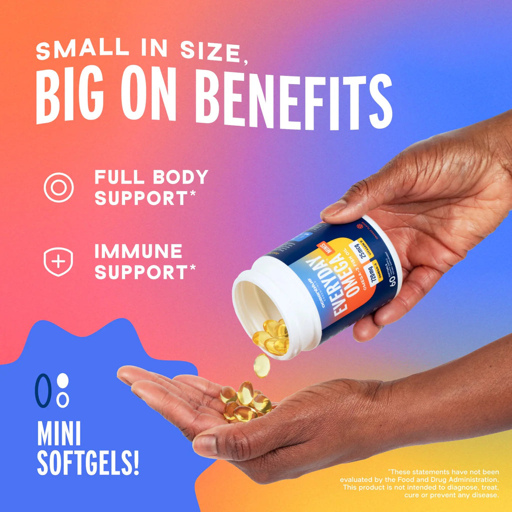OCEANBLUE, EVERYDAY OMEGA 60 MINIS $17.99