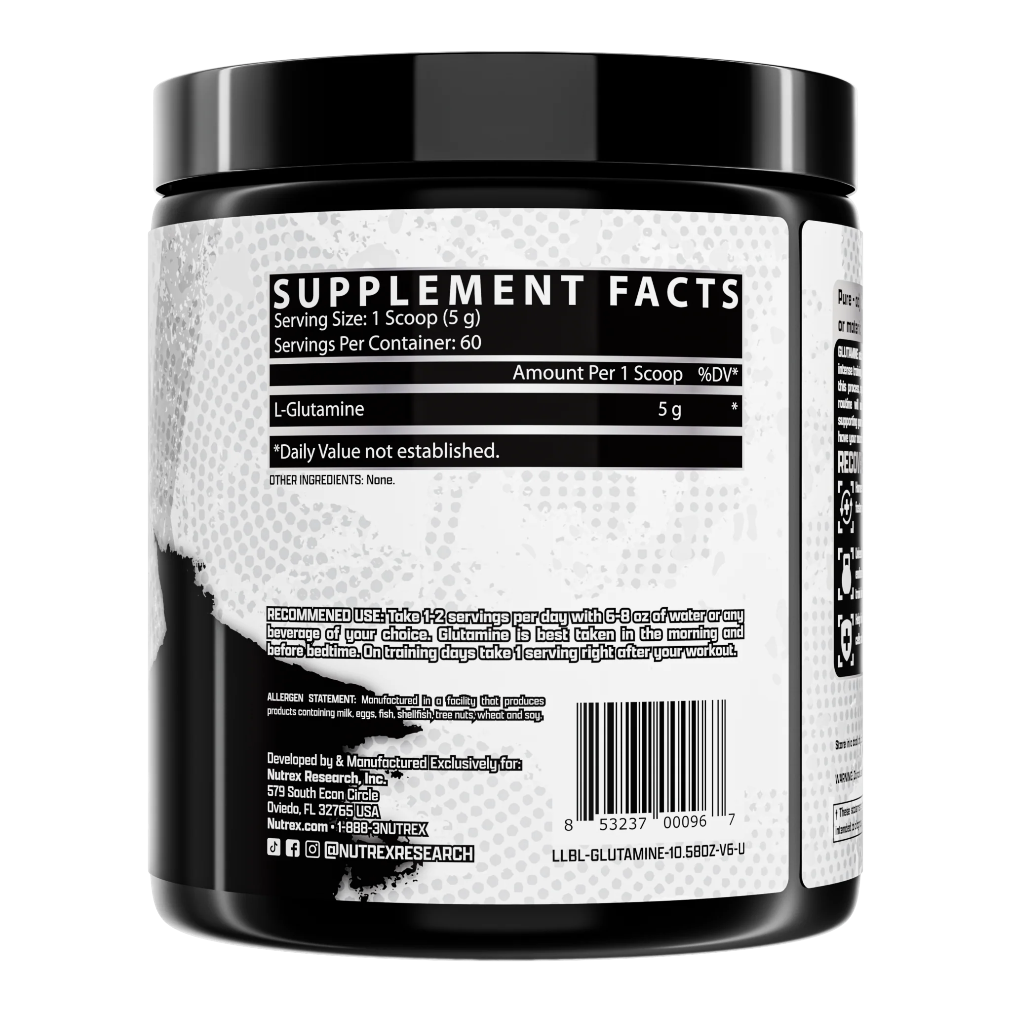 NUTREX, GLUTAMINE 300G $15.99