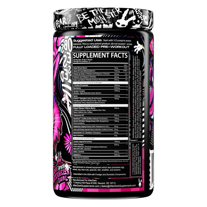 AFTERDARK, PREWORKOUT VOID 21 SERVING $54.99