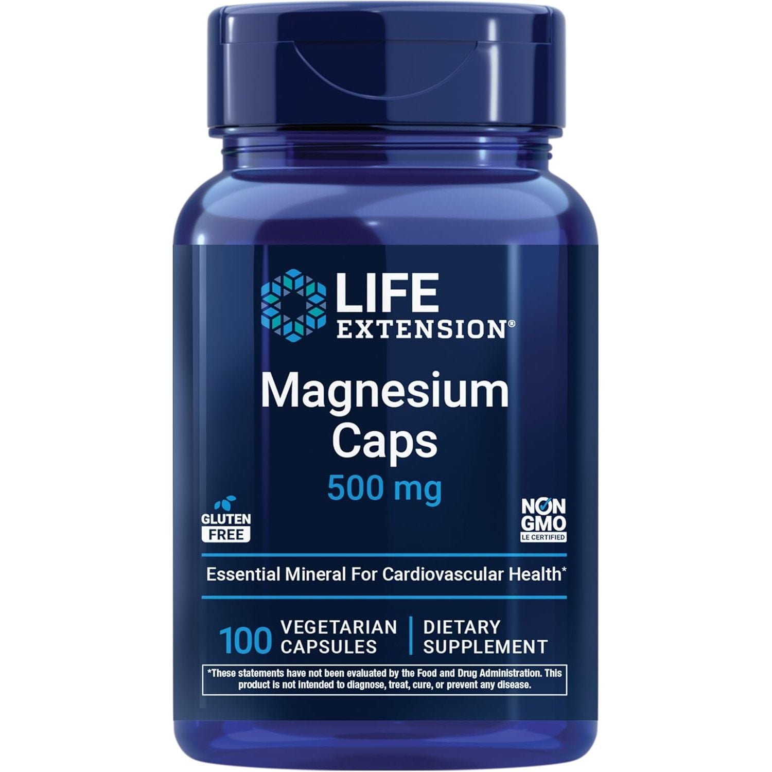 LIFE EXTENSION, MAGNESIUM CAPS 500MG 100 CAPSULES $9.75