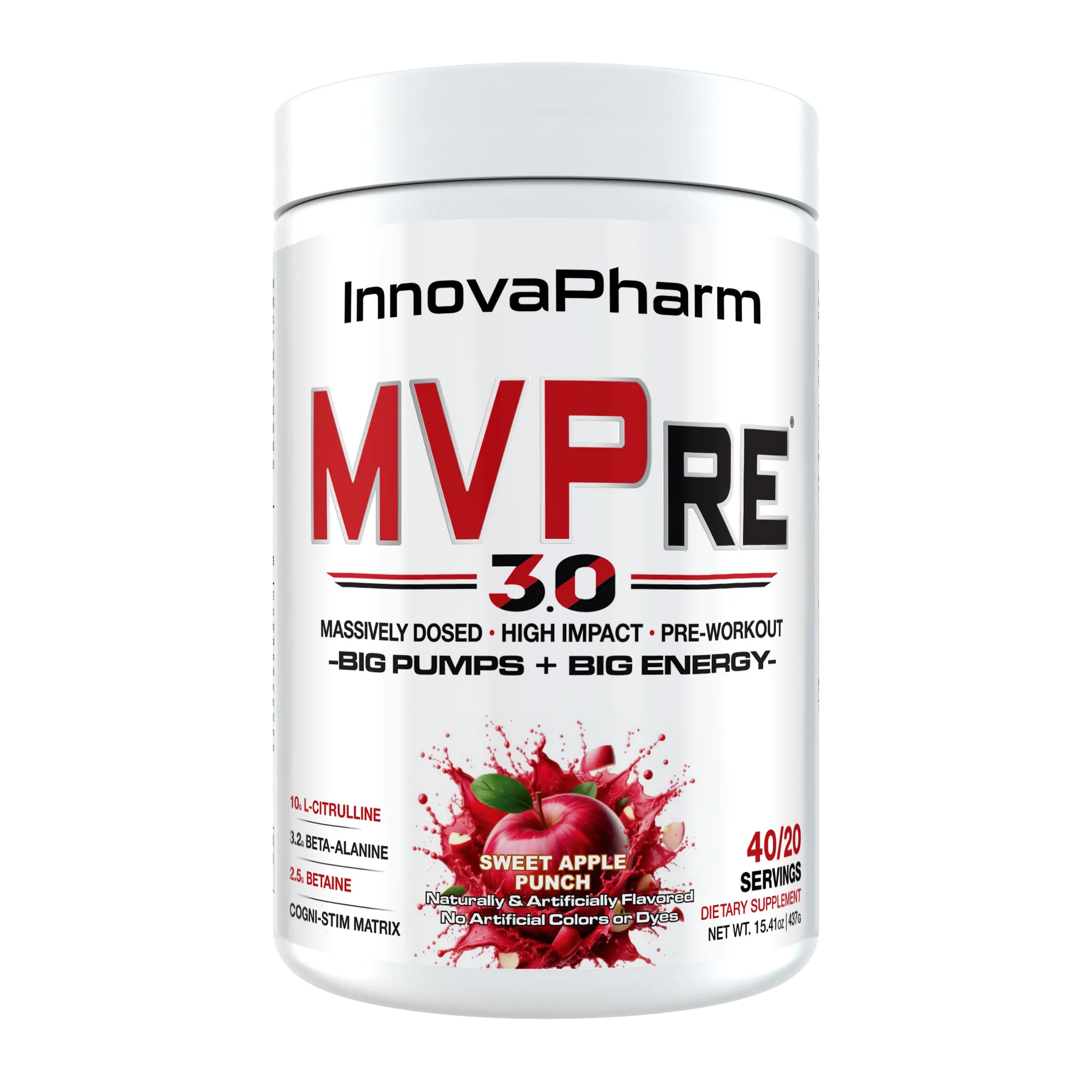 INNOVAPHARM, MVP RE 40/20SERVING $49.99
