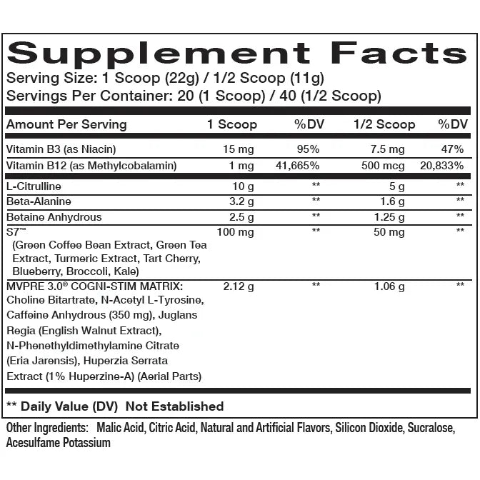 INNOVAPHARM, MVP RE 40/20SERVING $49.99