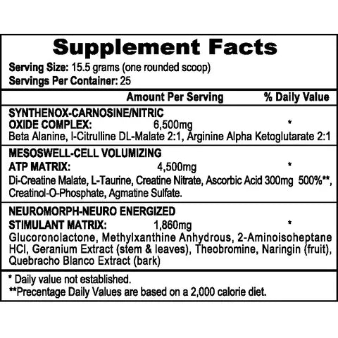 HITECH,  APS MESOMORPHA $39.99