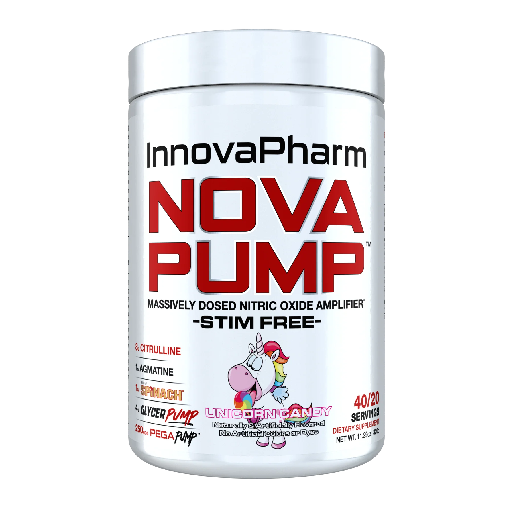 INNOVAPHARM, NOVA PUMP STIM FREE 40/20 SERVING $39.99
