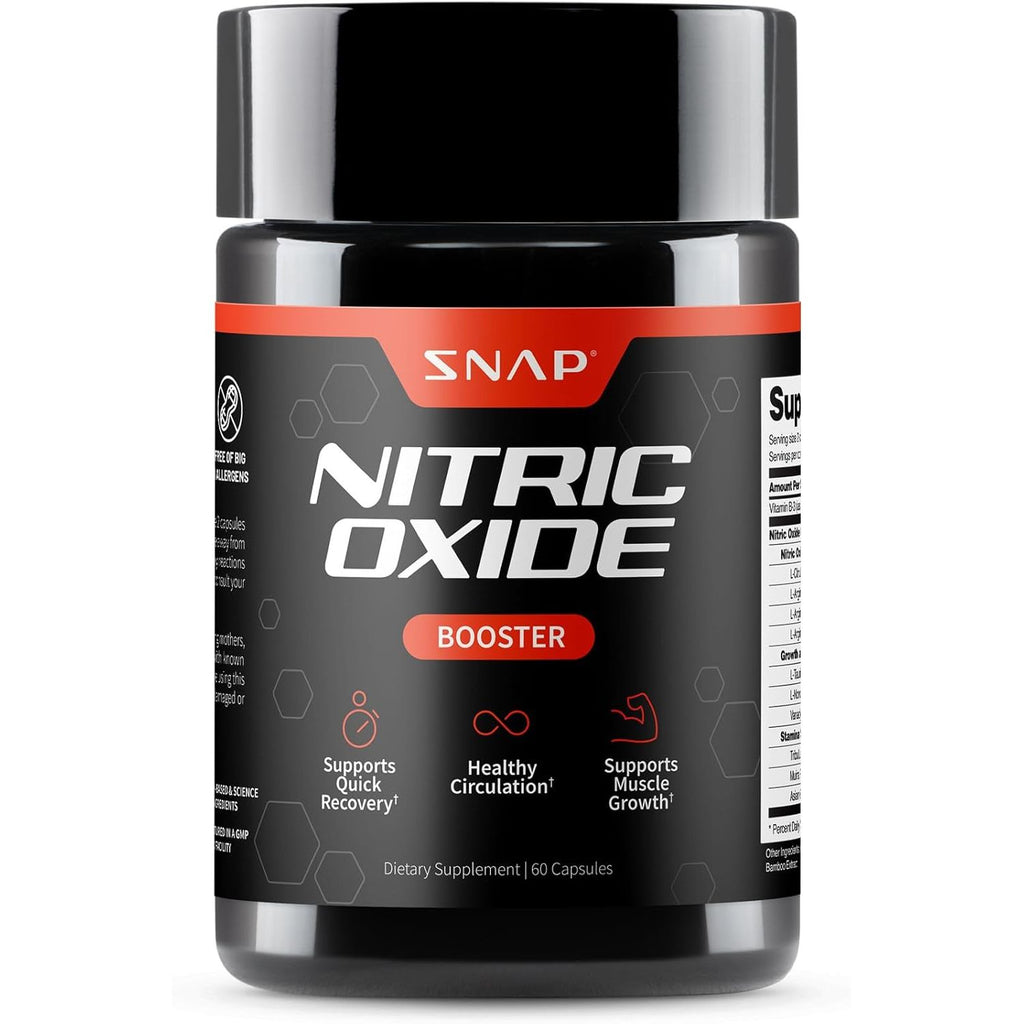 SNAP SUPPLEMENT, NITRIC OXIDE 60 CAPS $19.99