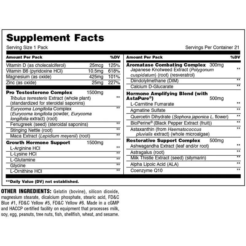 UNIVERSAL NUTRITION, ANIMAL STAK 21 PACK $43.99