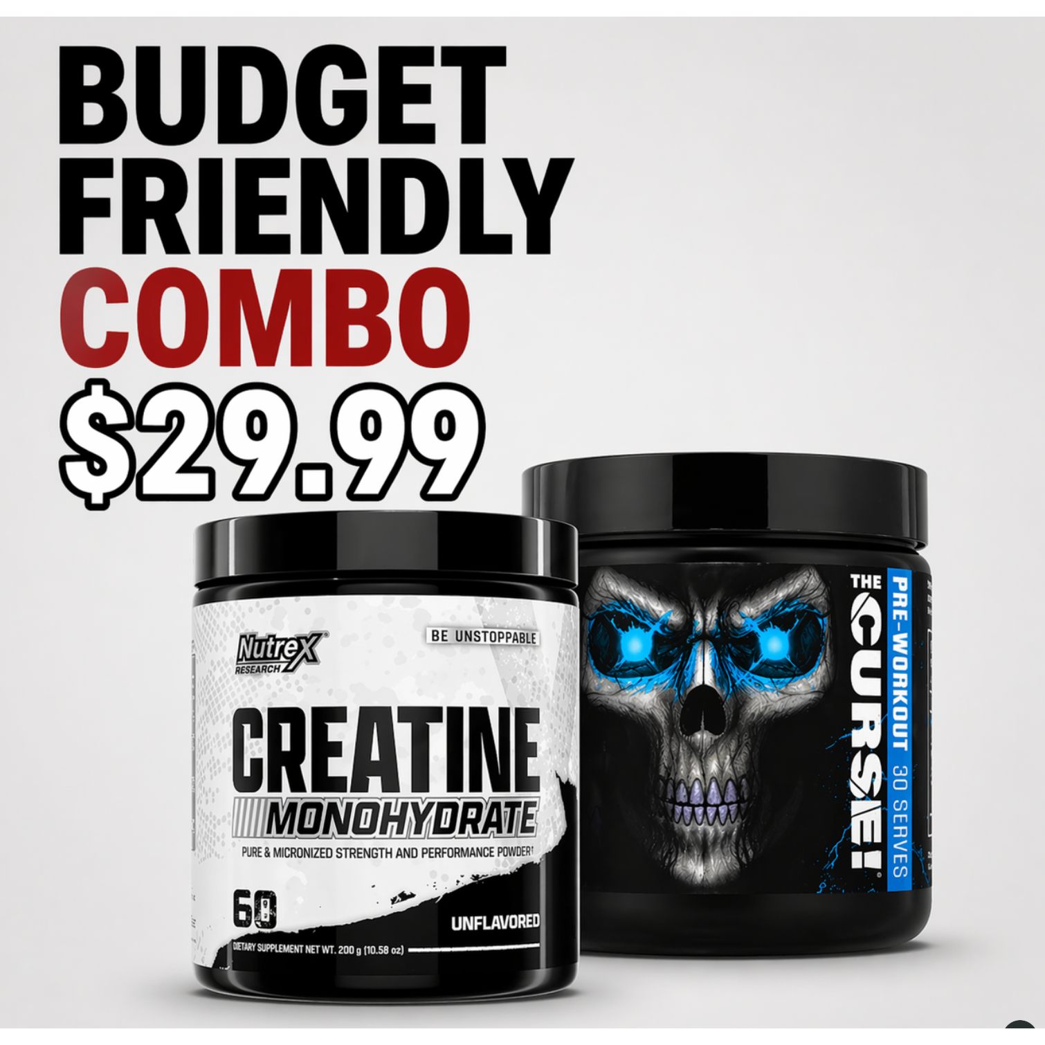 Preworkout and Creatine Power Pack $29.99