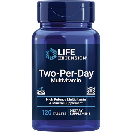 LIFE EXTENSION, TWO-PER-DAY MULTIVITAMIN 120 TABLETS $18.38