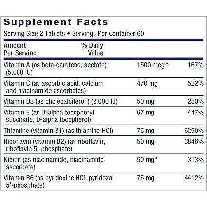 LIFE EXTENSION, TWO-PER-DAY MULTIVITAMIN 120 TABLETS $18.38