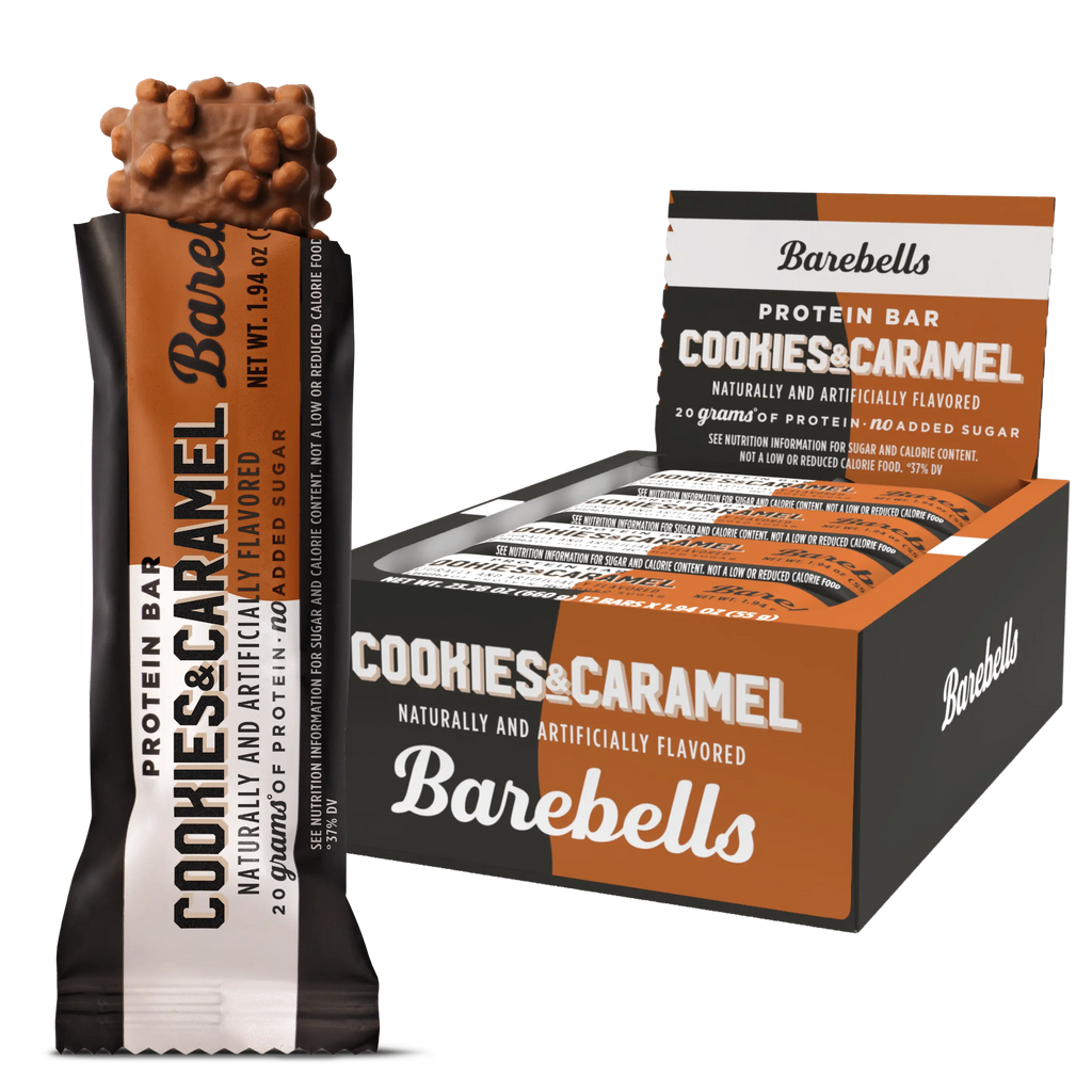 BAREBELLS, COOKIES AND CARAMEL 12PCK $32.99