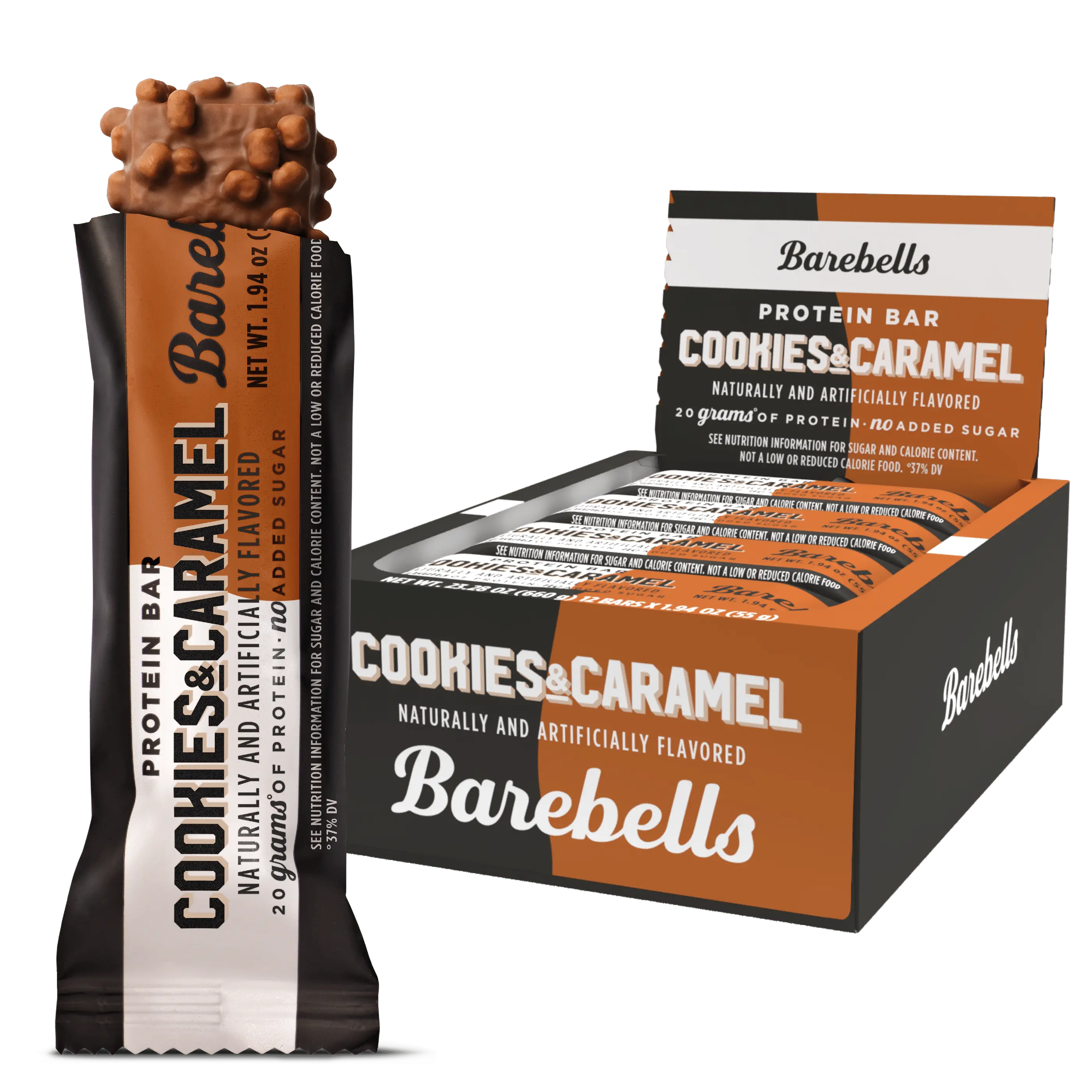 BAREBELLS, COOKIES AND CARAMEL 12PCK $32.99