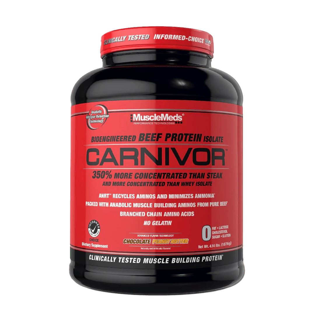 MUSCLEMEDS, CARNIVOR 100% BEEF PROTEIN 4LBS $54.99