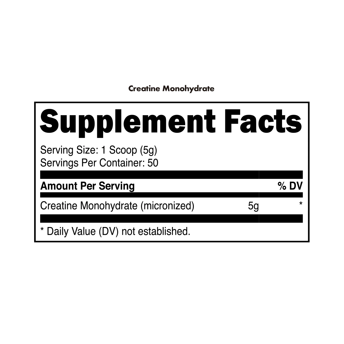 BUCKED UP, CREATINE MONOHYDRATE 60 SERVINGS $24.99