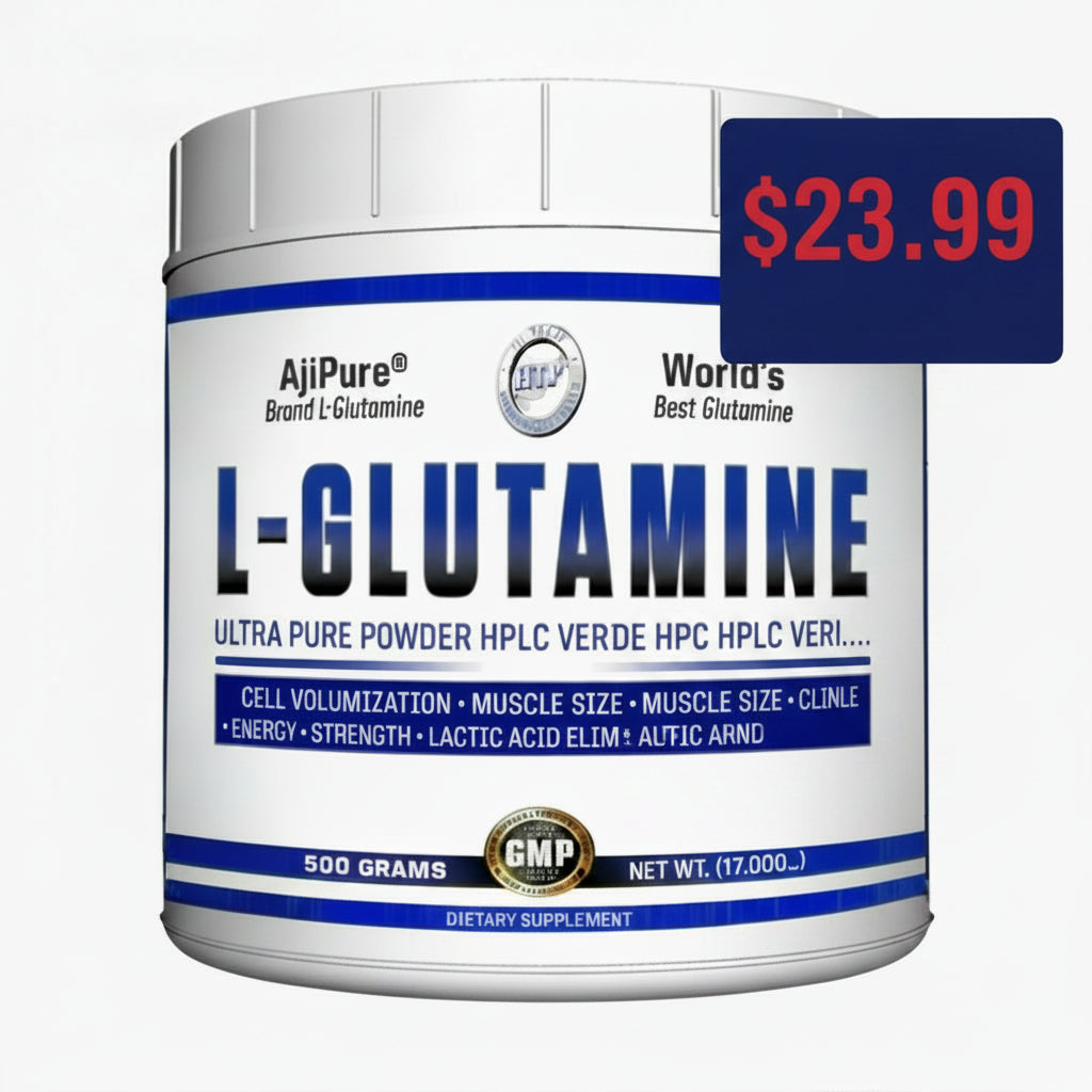 HI-TECH, GLUTAMINE 500G $23.99