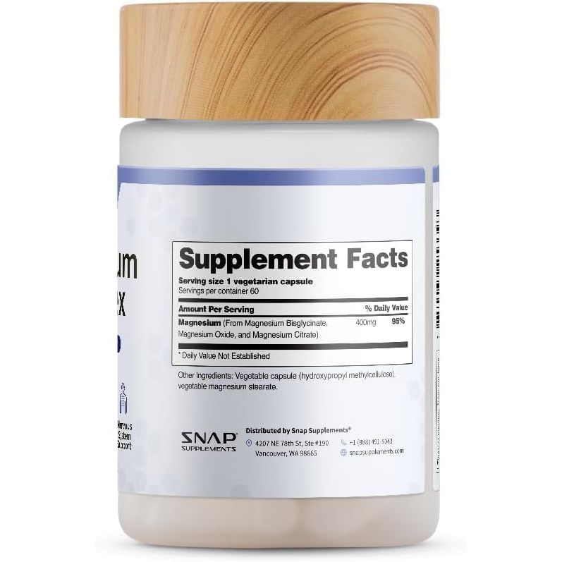 SNAP SUPPLEMENTS, MANGESIUM COMPLEX $15.99