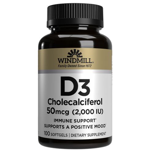 WINDMILL, D3 50 mcg 60CAP $9.99