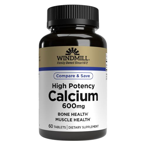 WINDMILL, CALCIUM 600MG 60TABLETS $6.99