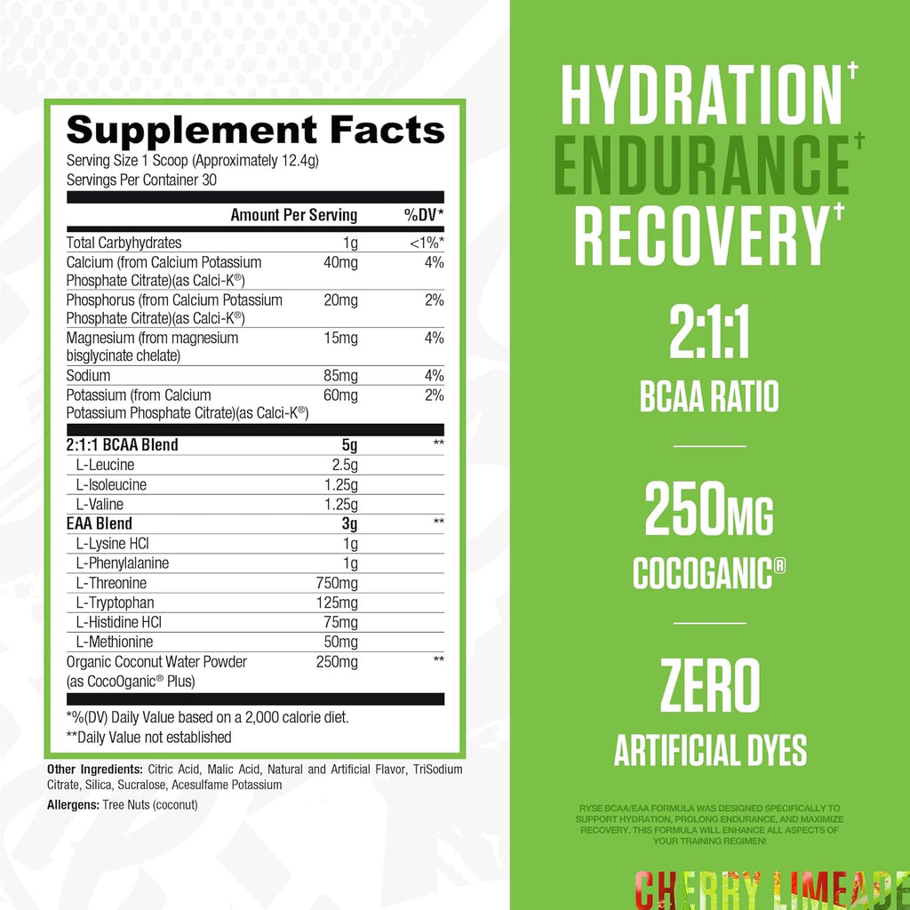 RYSE, BCAA/EEA 30 SERVING