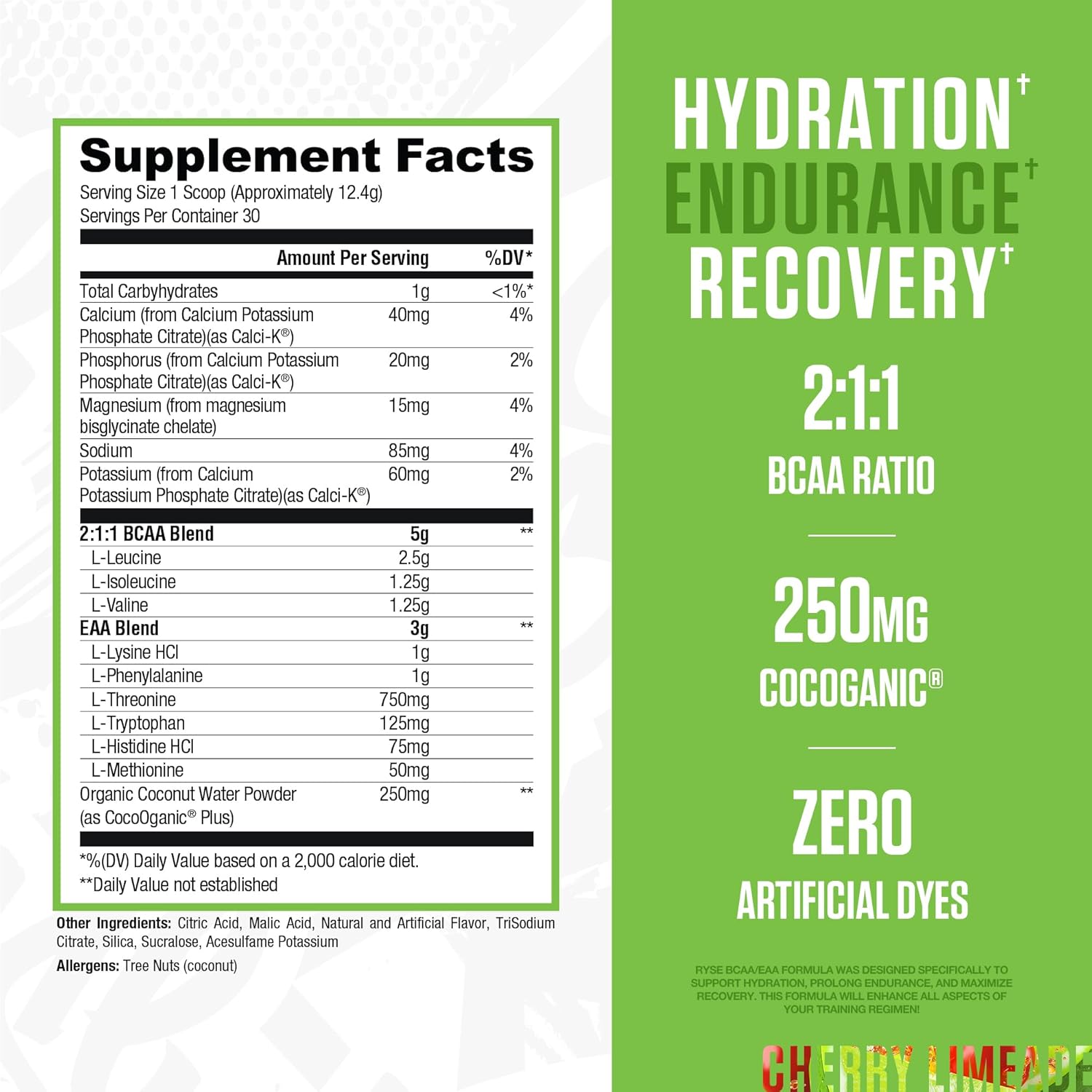 RYSE, BCAA/EEA 30 SERVING