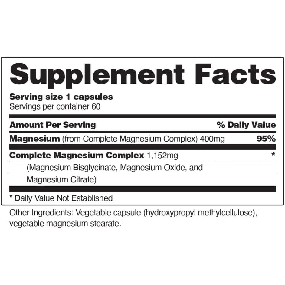 SNAP SUPPLEMENTS, MANGESIUM COMPLEX $15.99