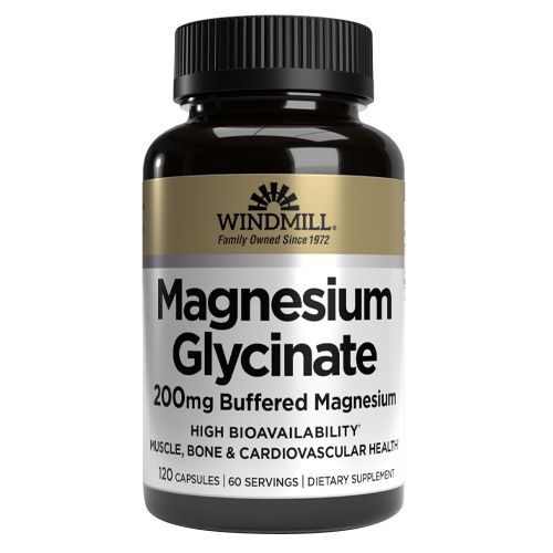 WINDMILL, MAGNESIUM GLYCINATE 120CAPS $18.99