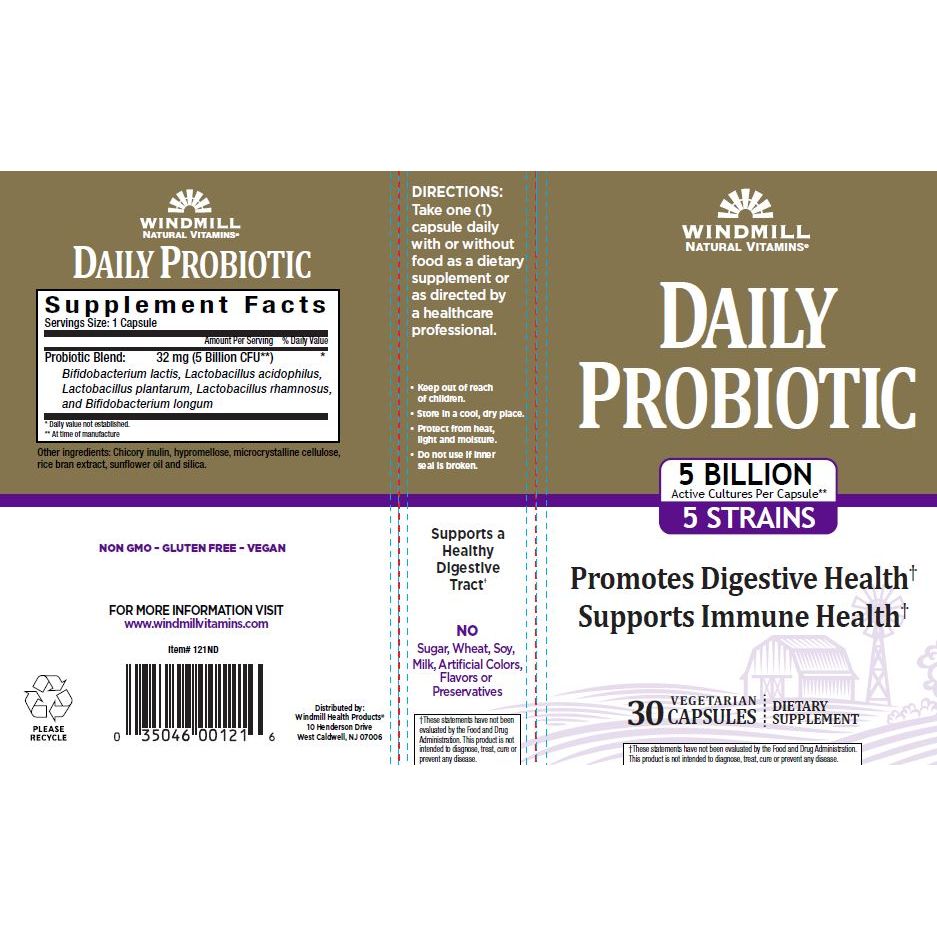 WINDMILL, DAILY PROBIOTIC 5BILLION $10.99