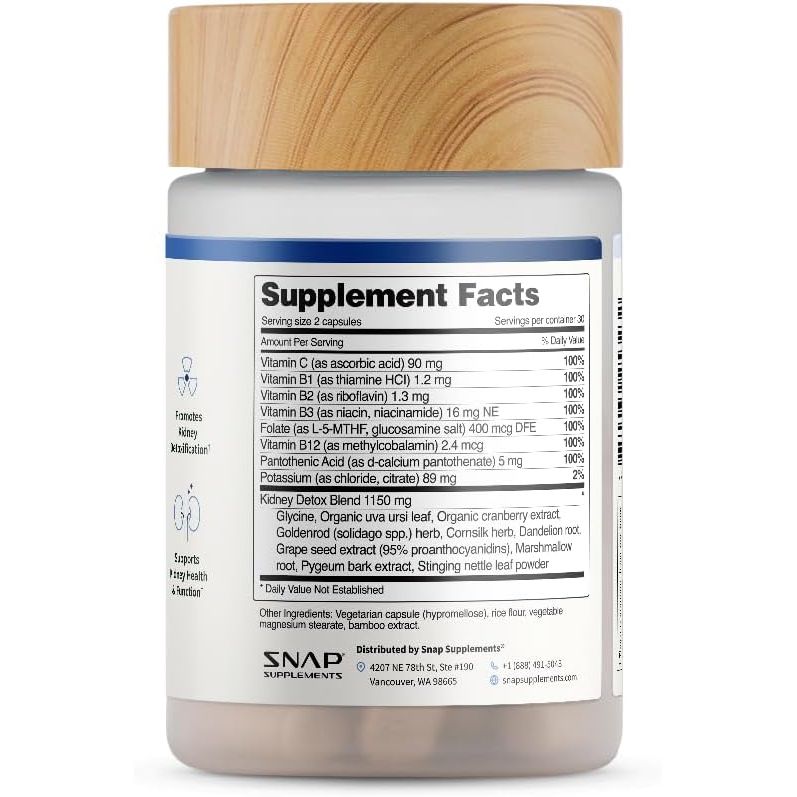 SNAP SUPPLEMENTS, KIDNEY HEALTH $28.99