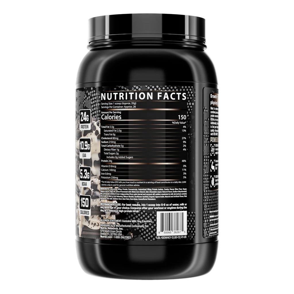 NUTREX, WHEY 2LBS PROTEIN $32.99