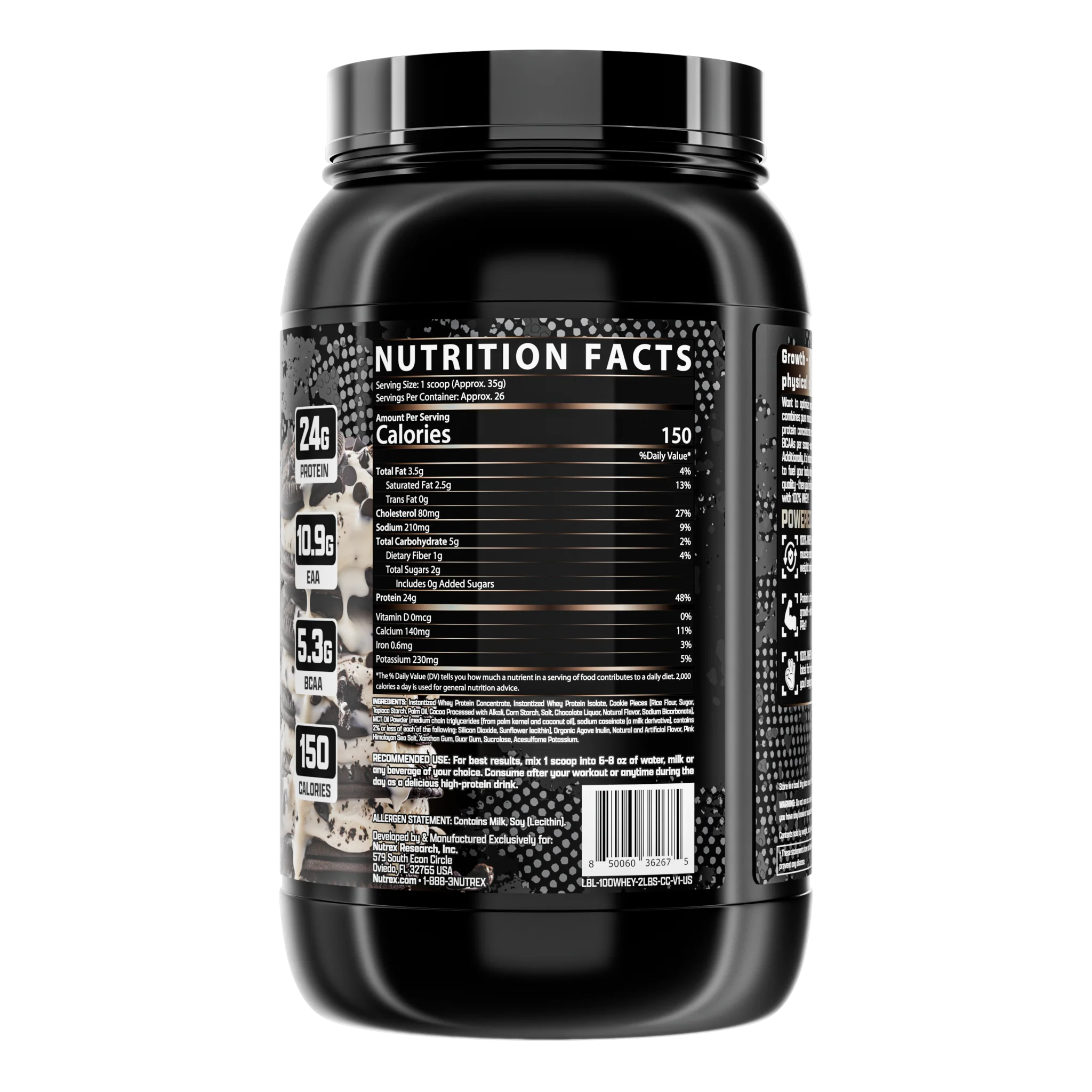 NUTREX, WHEY 2LBS PROTEIN $32.99