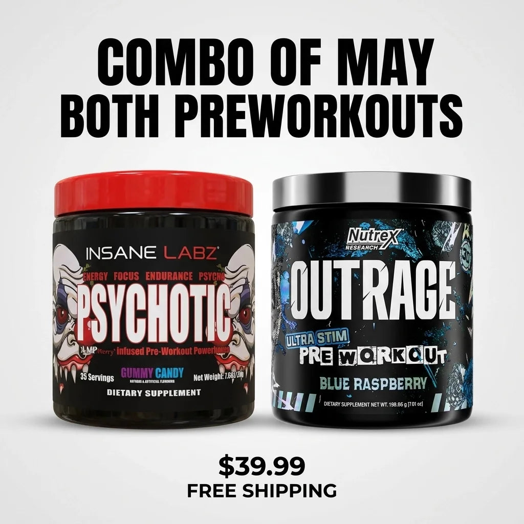 Ultimate Energy Duo Pack: Psychotic & Outrage 30 Day Bundle