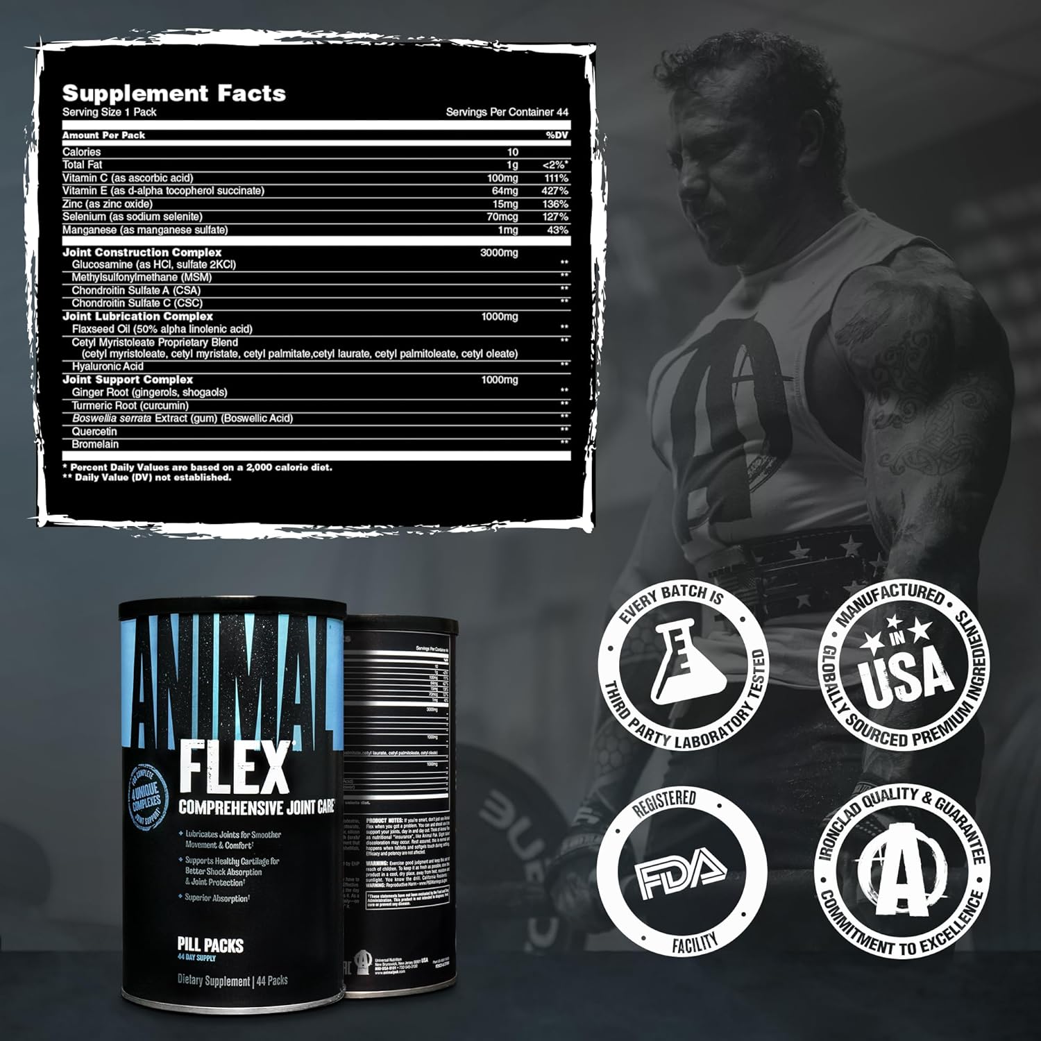 UNIVERSAL NUTRITION, FLEX 44 PACKS $39.99